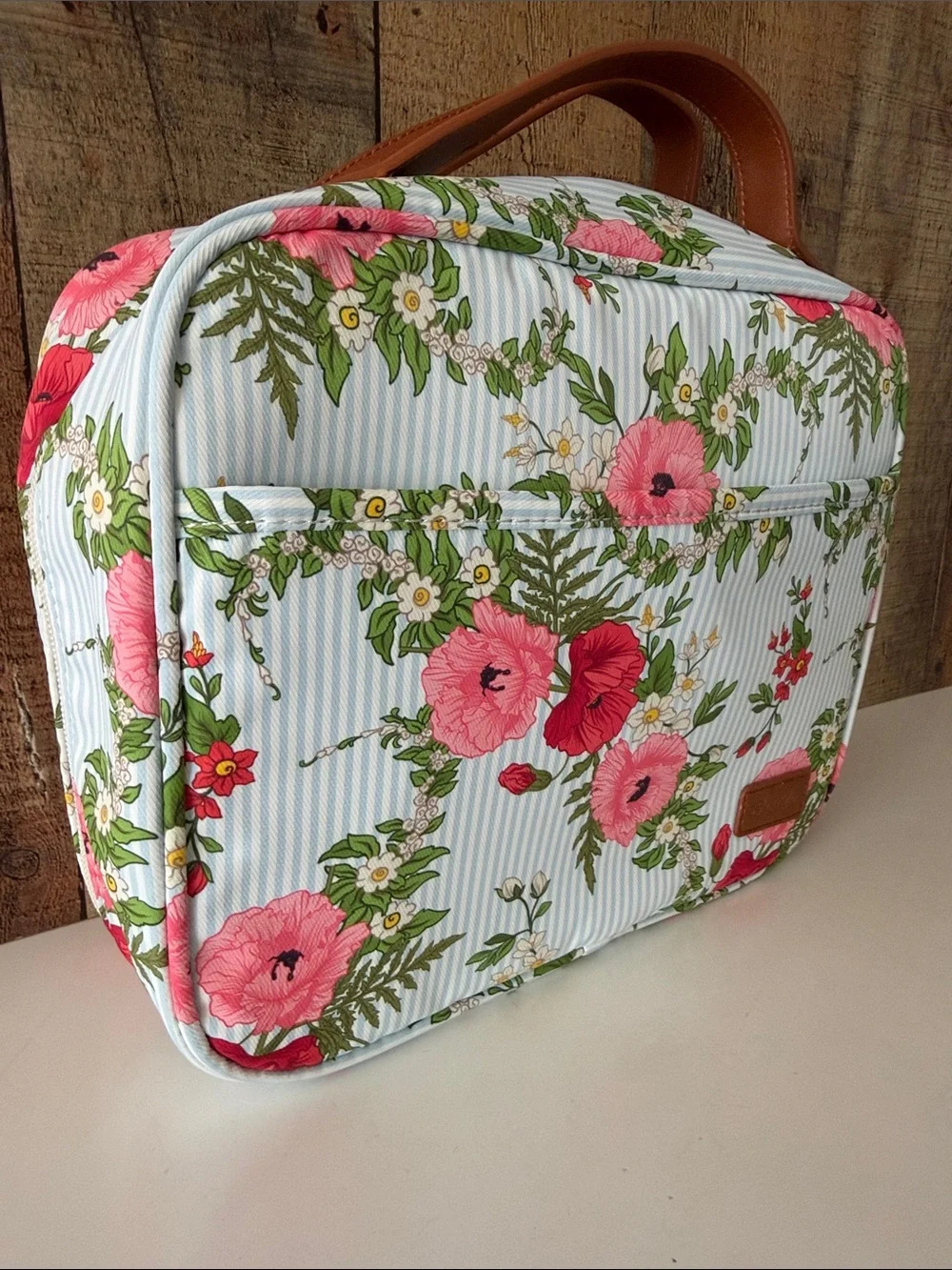 Floral Print Hanging Travel Toiletry Bag/ Cosmetic Travel Toiletry Organizer